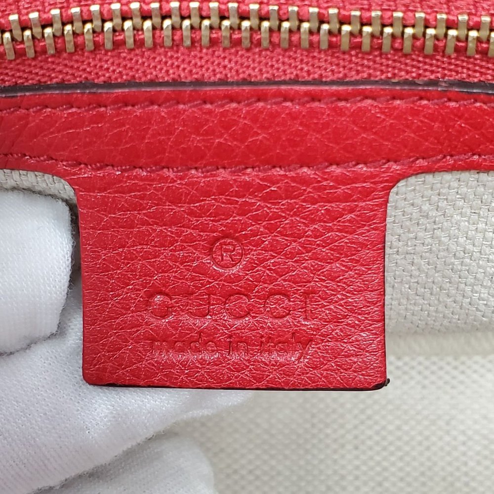 100% Auth Gucci Soho Small Red Crossbody/ClutchBag - Picture 14 of 16